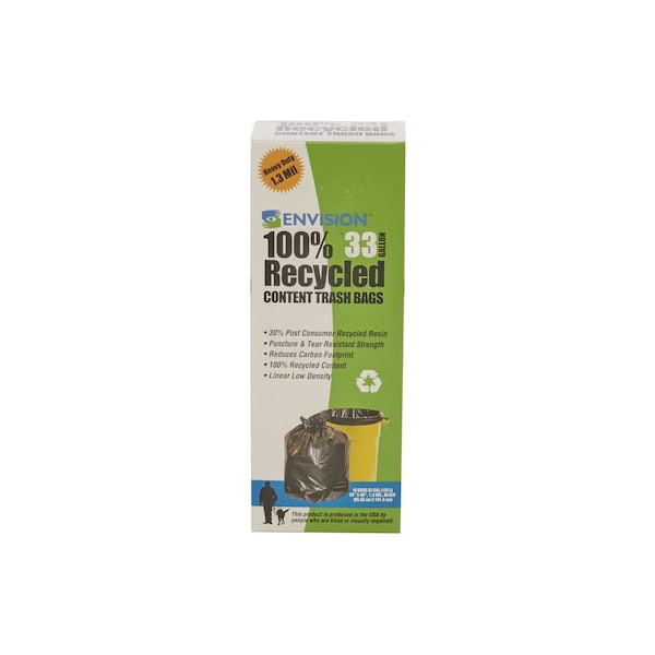 Stout By Envision 33 gal Trash Bags, Brown/Black, 180 PK T3340K13R - main